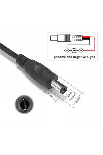 Pocket Notebook Arduino ROBİZ 5.5mm X 2.1mm 15cm Erkek Adaptör Kablosu 22awg 36v 3a Besleme ...
