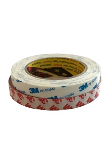 3M Strong Double Sided Tape Set Foam Tape 15mm X 4.5m + Thin Transparent 15mm x 5m