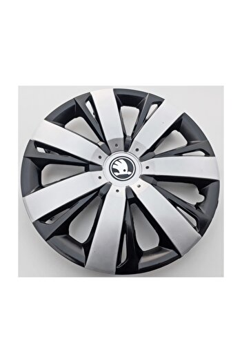 Seta 15'' Inç Skoda Jant Kapağı 4 Adet Çelik Jant Görünümlü Renkli - Kırılmaz Esnek