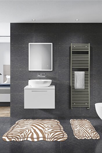 Alanur Home Alanur Leylak Лазерне різання 2-компонентний набір для ванної кімнати St210201ka