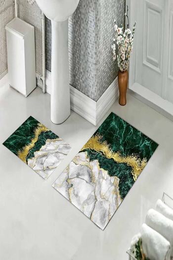 on the clouds Bathroom Rug Double Toilet Set with Non-Slip Base