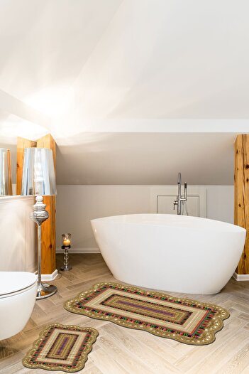 Alanur Home Alanur Бегонія Лазерне різання 2-комплект для ванної кімнати St210169kr