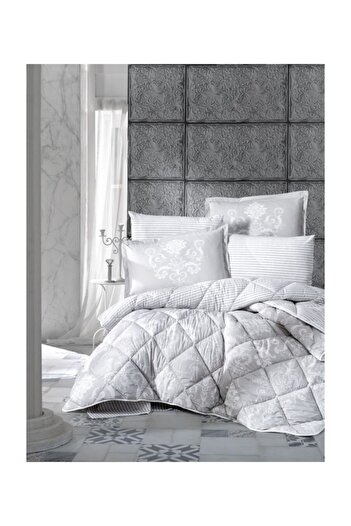 Clasy Double Cotton Ranforce Sleeping Set Alone V1 Gray