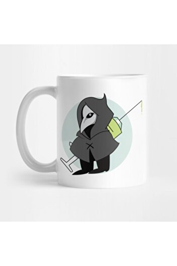 TatFast Scp 049 Syringe Plague Doctor Injection Cute Monster Mug