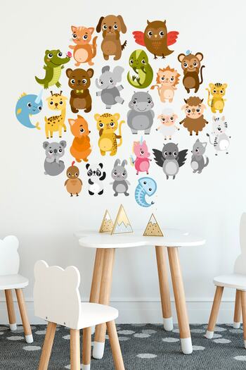 Tilki Dünyası Cute Animals Kids Room Wall Sticker