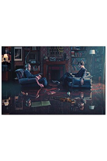 Genel Markalar Sherlock Ve Dr.watson Baker Street Görseli 1000 Parça Puzzle Yapboz Mdf(ahşap)