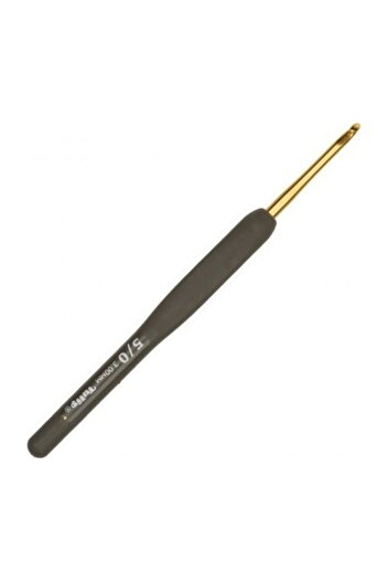 Tulip 3 Mm 14 Cm Mâner Moale Negru Croșetat Lână