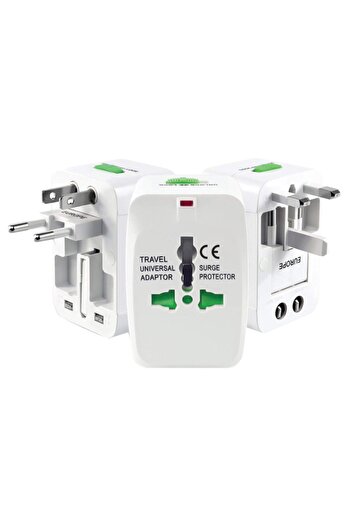 Brs S-lınk Slx-wta03 Beyaz Unıversal Seyahat Adaptörü * Powermaster Çoklu Priz Çevirici Adaptör