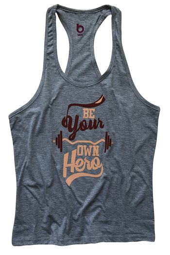 BLUU Unisex Fitness Gym Tank Top Athlete Ownhere Gray