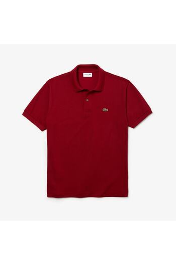 Lacoste Pánské klaretové červené tričko Classic Fit Polo Neck L1212