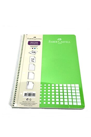 Faber Castell Faber Pp Copertă A4 70gr 120 Yp Caiet cu dungi roz
