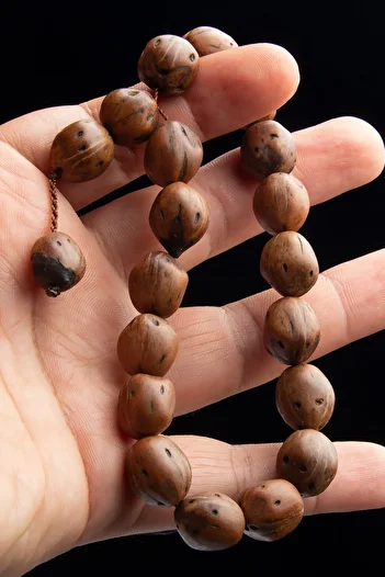 OTTOTESBİH Men's Gift Box - Efe Size Light, Brown NAtural Andız kernel RosAry