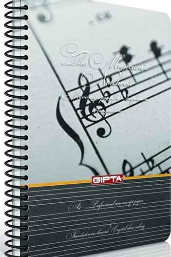 Gıpta Music Notebook A4 SprHard 80yp1700