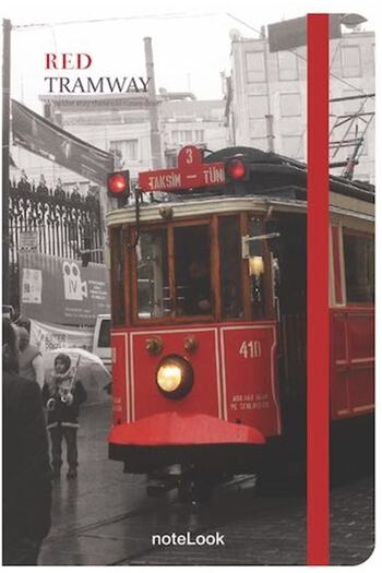 Scrikss Notelook Red Tram A6 دفتر ملاحظات مخطط