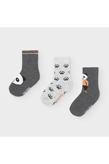 MAYORAL Baby Boy Panda Socks Set of 3