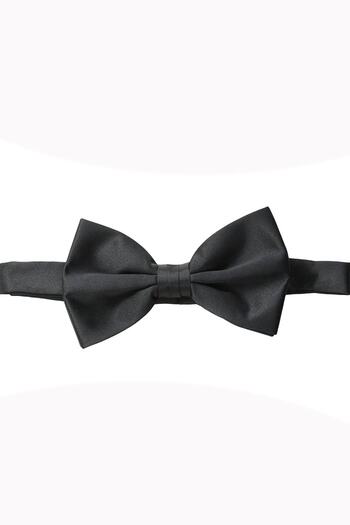 Gutiero Satin Black Bow Tie