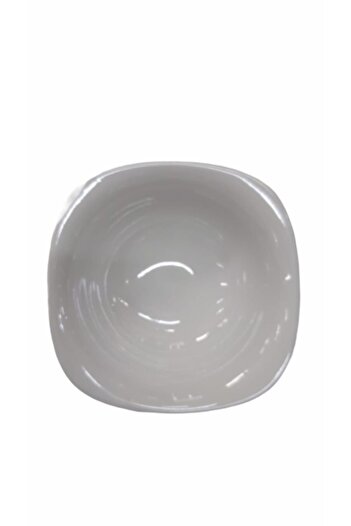 Evren 15cm White Square Bowl Thermo Melamine