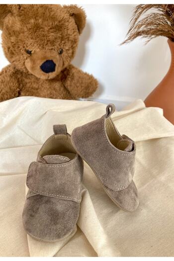 Li Puna Genuine Leather Mink Baby First Step Shoes