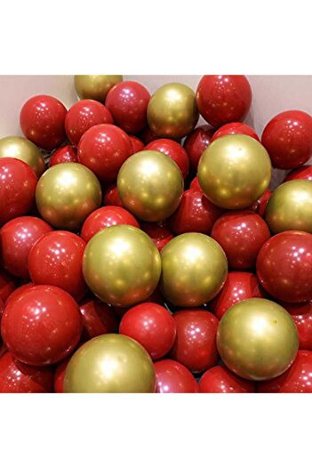 Parti dolabı Chrome Gold Gold and Metallic Red Color Balloon of 20