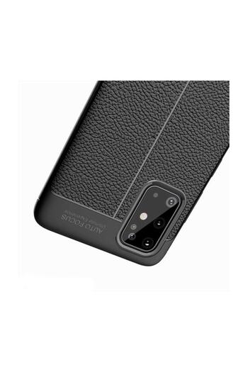 Nezih Case Samsung Galaxy S20 Plus Leather View Luxury Silicone Case Black