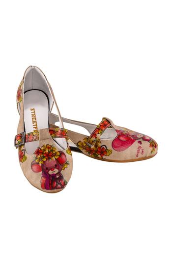 Streetfly Printed-colored Women's Ballerinas