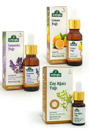 Arifoğlu Damla Tea Tree and Lavender - Maskene Pillow Set Containing Lemon Oil