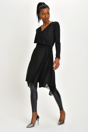 Quincey Women's Tulle Detailed Asymmetrical Cardigan