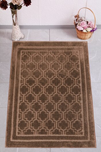 Confetti 99x125 Nedia Raina Chocolate Bath Rug