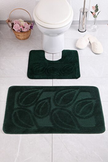 Confetti Flora 50x80 40x50 cm PS Nefti Green Bathroom Rug