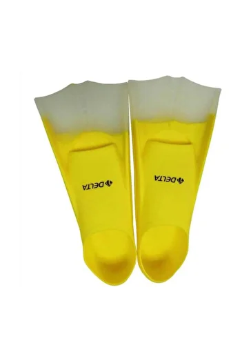 Delta Deluxe Yellow Silicone Pool & Sea Flippers - Swimmer Diving