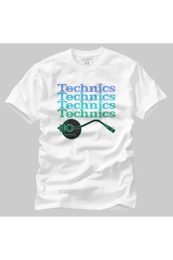 Crazy Ανδρικό λευκό μπλουζάκι Technics