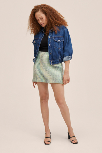 MANGO Woman Green Women's Skirt 27075919