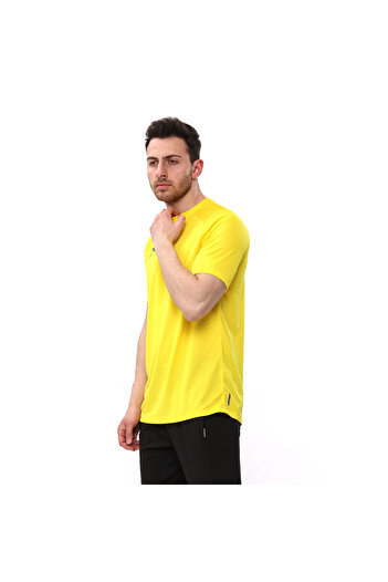 raru Velox Men's Yellow T-shirt - Short Sleeve, Technical Fabric