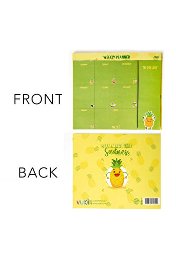 Şeker Ofisi Desktop Weekly Planner Notebook Pineapple