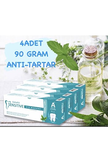 Epinafol Sensitive Diş Macunu Anti Tartar 4'lü Set