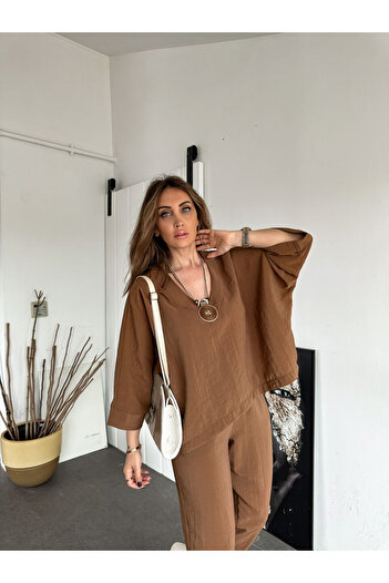 Laluvia Coffee Necklace Set