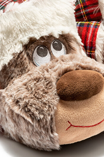 Twigy Aa0630 Tw Goldi Brown Animal Figured Men's Slippers