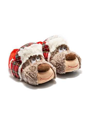 Twigy Aa0630 Tw Goldi Brown Animal Figured Men's Slippers