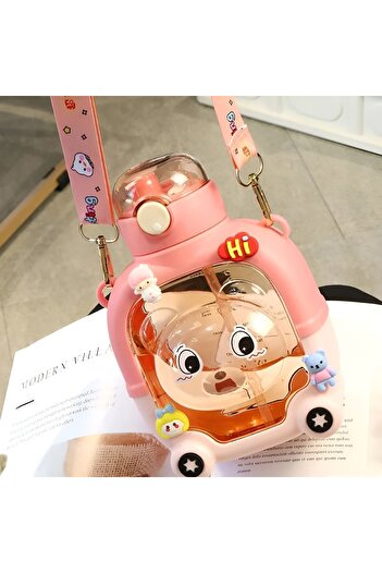 BLA GROUP Cute 1000 Ml Teddy Bear Model Water Bottle Water Bottle Water Bottle Bpa Free Water Bottle Children School Water Bottle