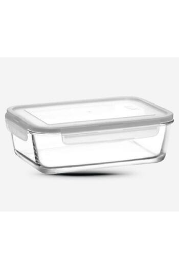 LAV Glass Locked Storage Container 1900cc-new Series Large Rectangular Glass Storage Container
