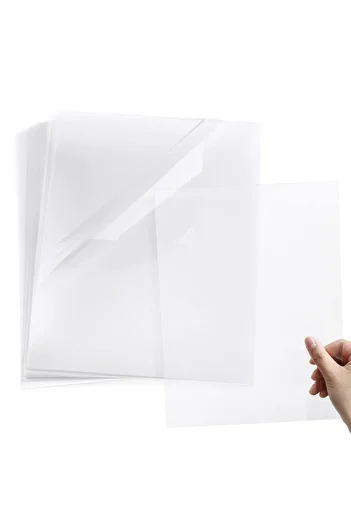 DERELİ MATBAA Acetate Paper A4 100 Pieces 100 Micron Transparent Transparent