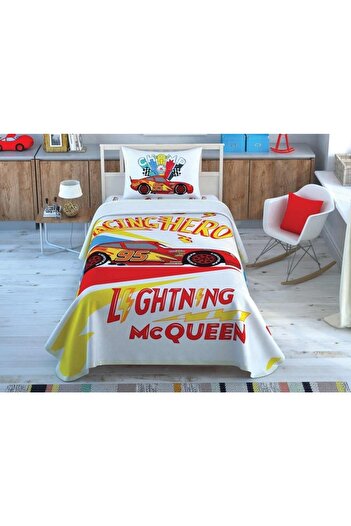 Taç Lisanslı Pike Takımı D. Cars Kachow Queen 120x200 Tek Kişilik
