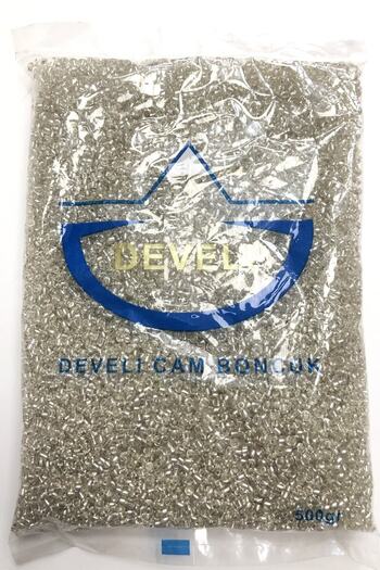 Hobigram Beads Assortment Silver Sand Beads 3 mm 500 Gr – Beads, Stylish Design, Women's Accessory – Beads – Bon