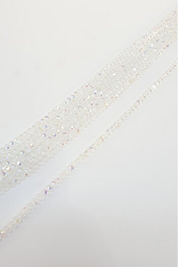 Hobigram Beads Assortment Janjanlı Transparent Crystal Beads 6 mm – Beads, Stylish Design, Women's Accessory – Beads