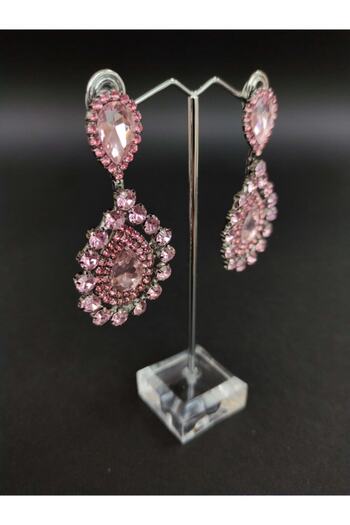 Hobigram Earring Assortment Pink Crystal Stone Henna Wedding Bridal Earring – Bijoux Earring, Stylish Design – Bijoux