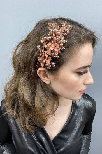 Hobigram Bridal Accessory Salmon Vega Hair and Turban Accessory – Other Hair Accessories, Stylish Design – Other Sa
