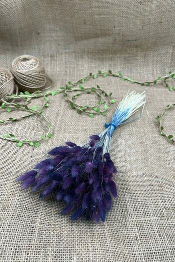 Hobigram Artificial Flower Cotton Grass Lagurus Natural Dried Flower – Artificial & Dry Flower, Stylish Design – Artificial Flower
