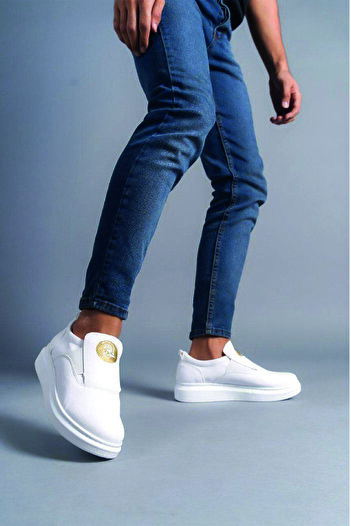 FLY STEP Ανδρικά αθλητικά παπούτσια Casual Sneaker με λευκή ραφή