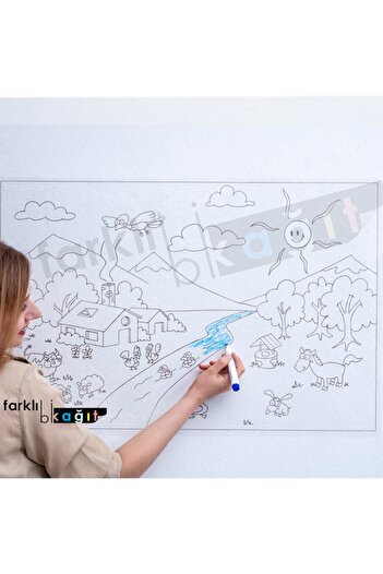 Farklı Bi Kağıt Okul Öncesi Dönem Için Yazı Tahtası Eğitim Seti 5’li