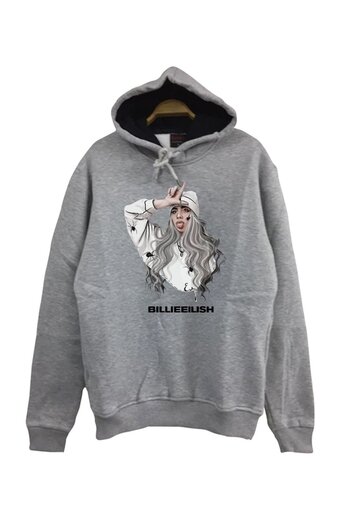 fame-stoned Billie Eilish Patterned Sweatshirt